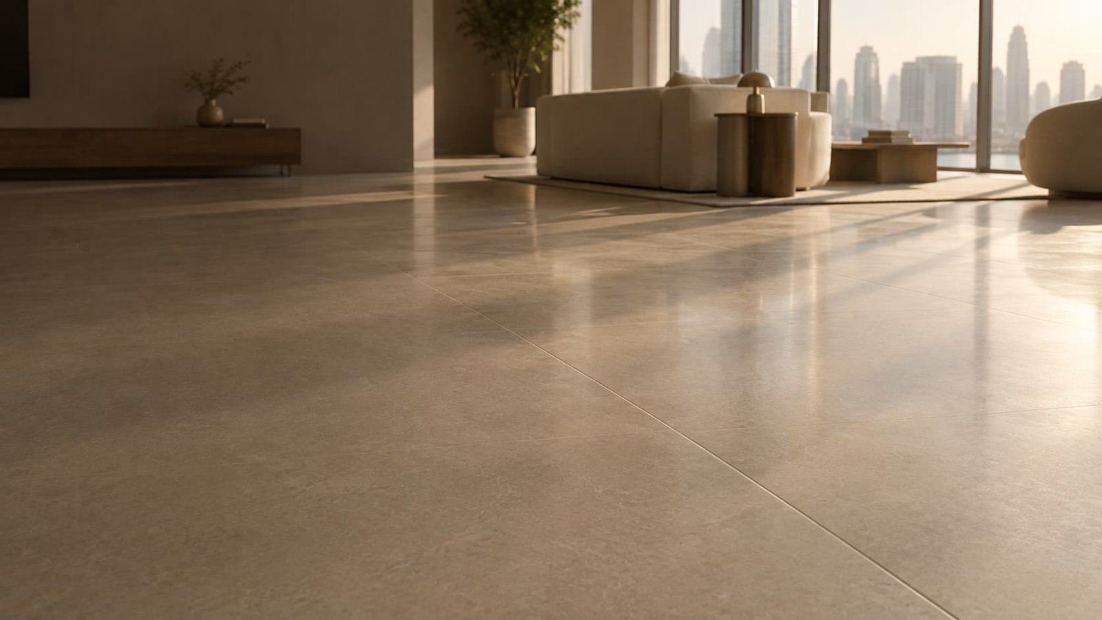 New flooring in a Dubai home