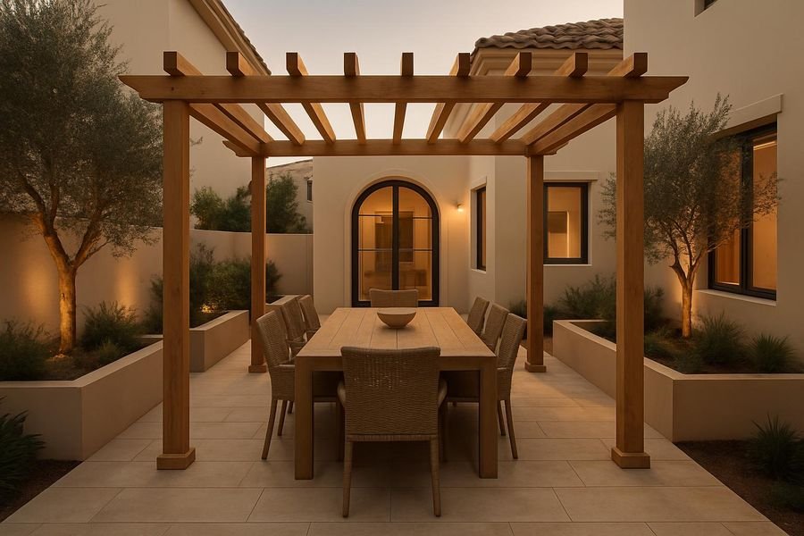 Backyards and pools, Mostreno Dubai